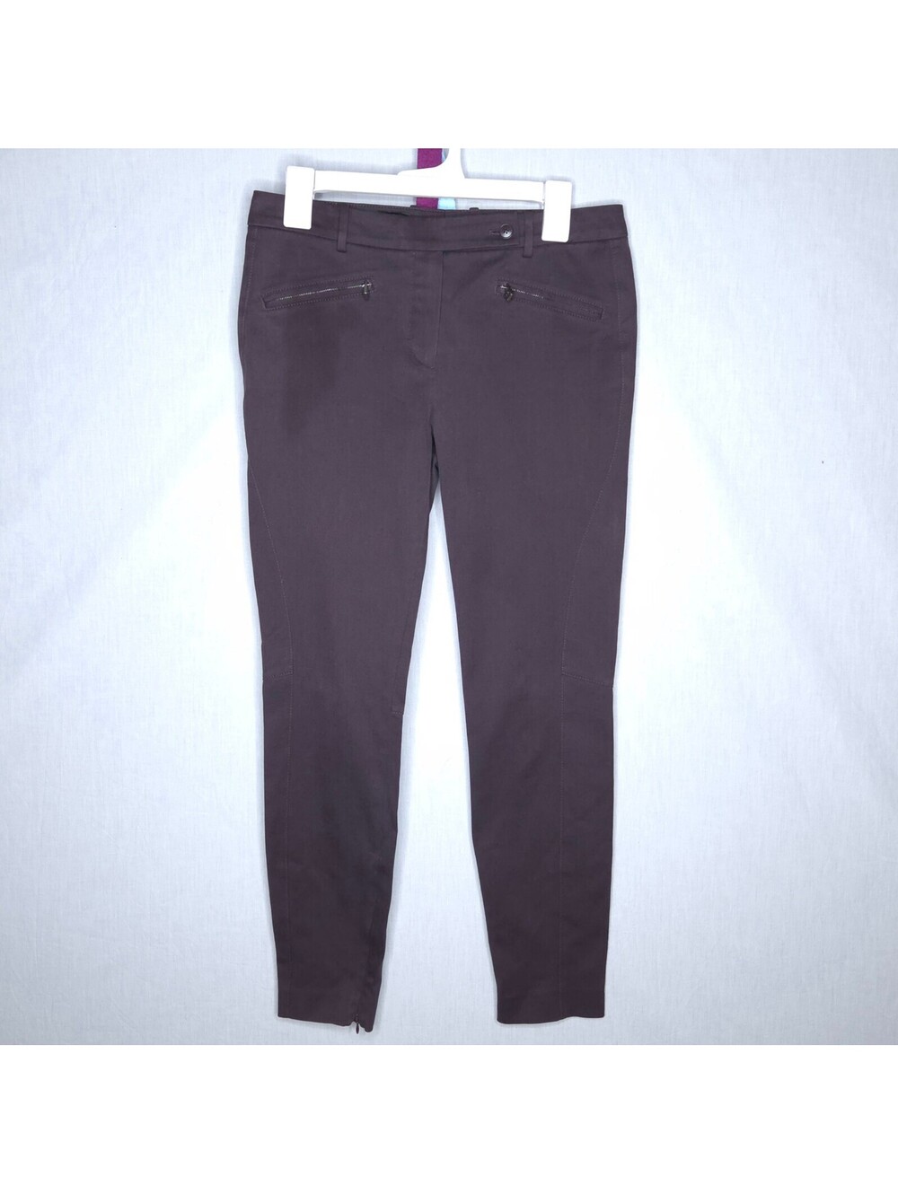 Women's Loro Piana Stretch Purple Riding Pants Size IT 42
